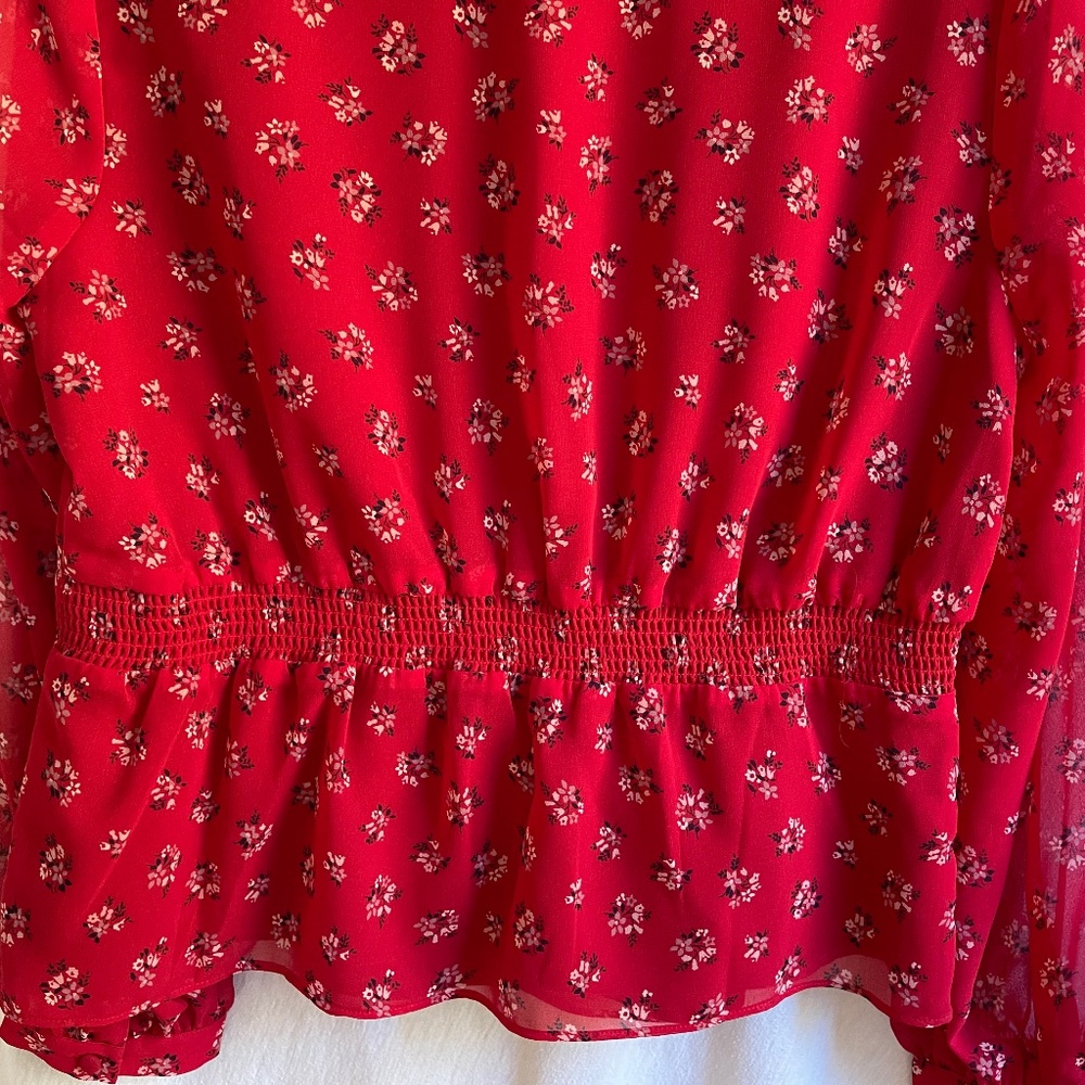 Madewell V-Neck Peplum Top - Picture 7 of 7